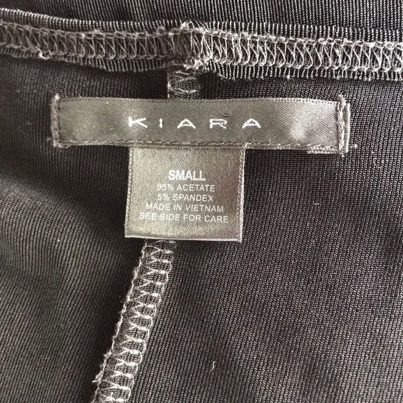 KIARA SMALL BLACK LONG SHEER DRESS - Picture 7 of 7